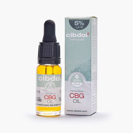 Cibdol Huile de CBG:CBD - CBG 5 % &amp; CBD 2,5 %